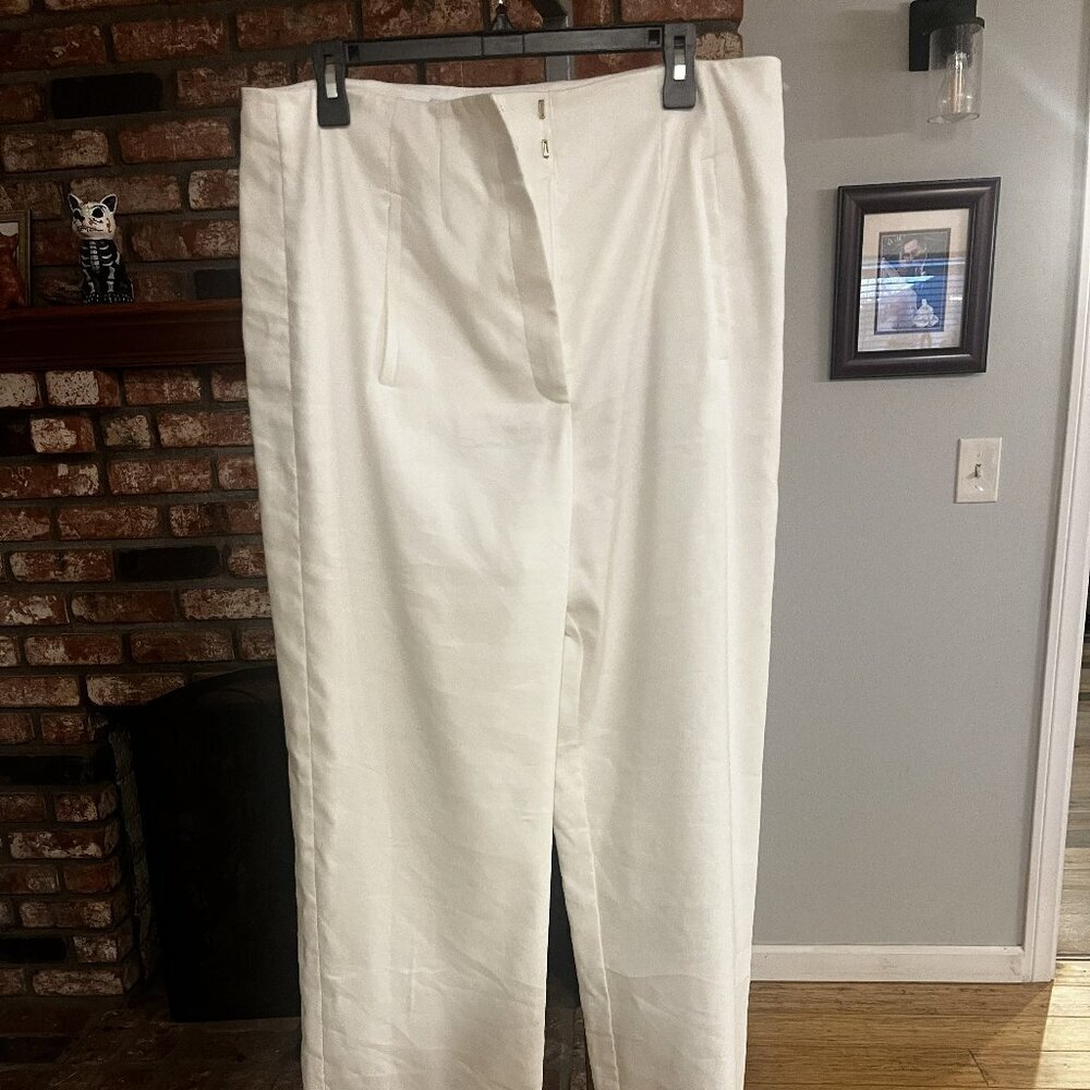🔥Host Pick🔥 Veronica Beard NWOT $448 Jude Wide Leg Linen Blend Pants - Picture 2 of 3